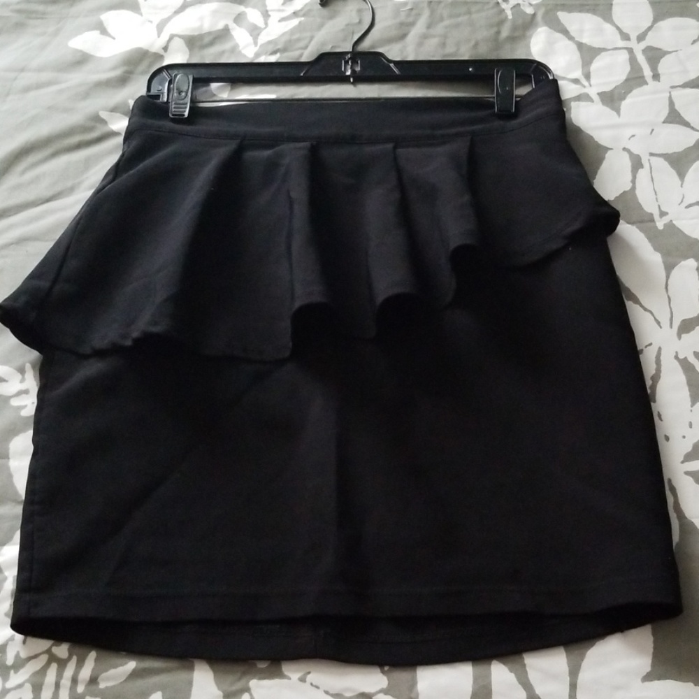 Peplum mini skirt